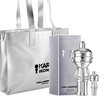 ⚡快速出貨【KARL LAGERFELD卡爾】時尚大帝‧極光銀淡香精100ml(贈同品牌盥洗包+隨機小香乙瓶.附紙袋)