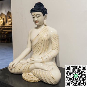 新款釋迦牟尼佛玉石擺件雕藥師佛南傳阿彌陀佛工藝品三寶佛描金