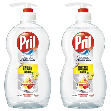 Pril 淨麗 小蘇打高效洗碗精 檸檬  750ml  2瓶