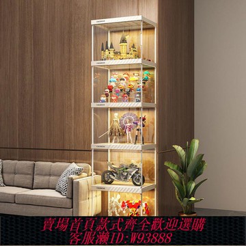 樂高收納盒 手辦展示柜樂高積木透明收納盒家用仿玻璃亞克力玩具防塵陳列架子