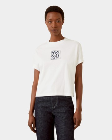 MARNI 方塊Logo寬版T-Shirt - 42