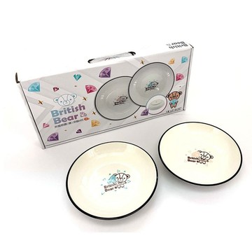 【現貨】盤子 深盤 英國熊讚(賺)深盤8吋2入(盒裝) 禮盒組 碗盤 陶瓷盤 陶瓷盤子 平盤 盤子 套組 興雲網購旗艦店
