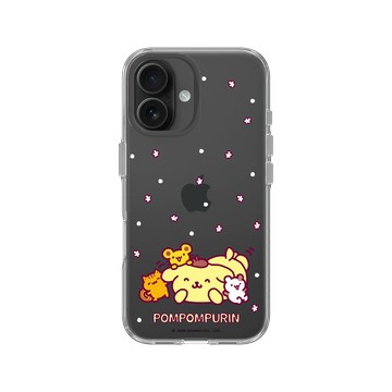 iPhone 16 Clear 透明 - 三麗鷗-布丁狗30週年 PomPomPurin (30th Anniversary) - 一起玩耍