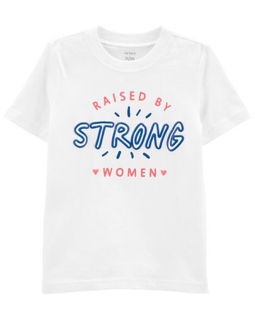 Toddler Raised By Women Jersey Tee