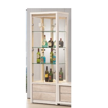 AS DESIGN 雅司家具-比庫雙色2.2尺展示櫃-66*40*182cm
