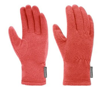 ├登山樂┤日本 mont-bell Chameece Gloves KS童款手套 珊瑚粉 # 1118222CPK