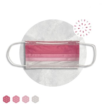 上順醫材 SHANG SHUN - 漸層系列成人三層醫療級/MD雙鋼印/台灣製平面口罩-漸層系列-暖陽玫瑰 (17.5*9.5c...
