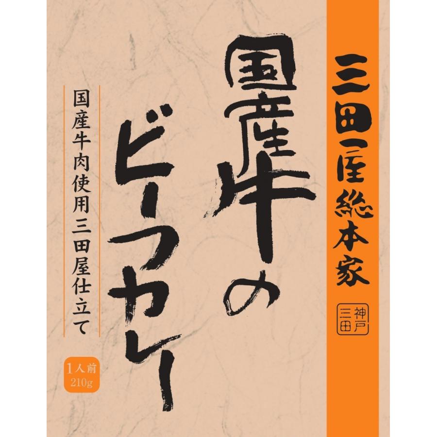 レトルトカレー 三田屋総本家国産牛のビーフカレー210g 三田屋総本家レトルトカレー