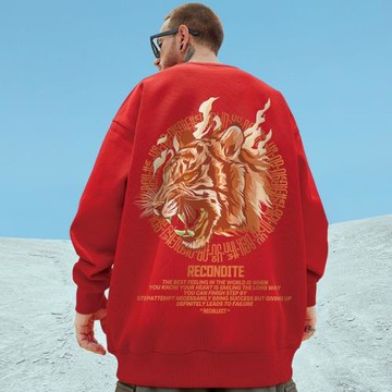 2026ins男裝小眾設計感新款圓領衛衣男加絨春秋打底衫男士外套潮