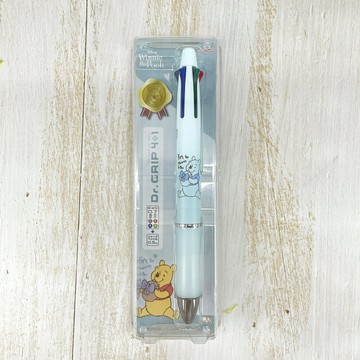 日本製 迪士尼 小熊維尼 Dr.Grip 4+1機能筆 自動鉛筆 四色原子筆｜小鶴日貨