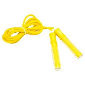 SUCCESS 成功 粉彩瘦身跳繩  加重握把設計  繩子長度可調  275cm  黃色  1條