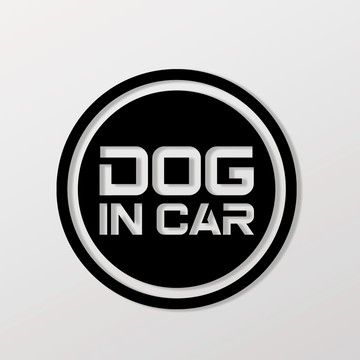DOG IN CAR/C/車貼 SunBrother孫氏兄弟 3M 反光貼紙 防水貼紙 車貼貼紙