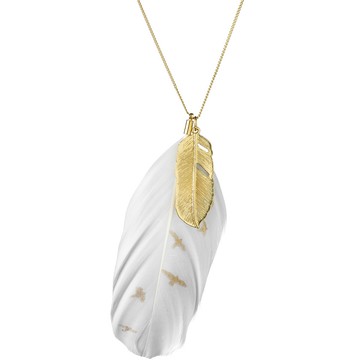 RADER 羽毛項鍊+軟木玻璃瓶(飛鳥)