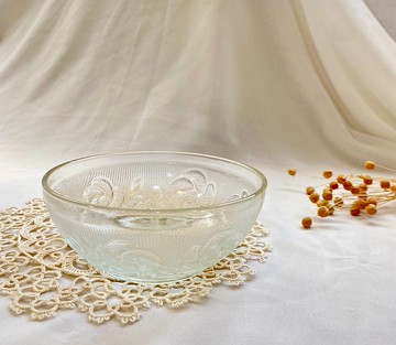 【好日戀物】台灣古典玫瑰水晶玻璃雕刻冰淇淋甜點碗點心碗儀式感