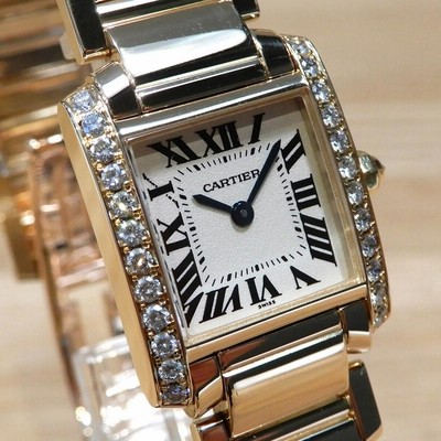 ★*様 Cartier カルティエ タンク フランセーズ ダイヤ カルティエ タンクフランセーズ に待望のケースダイヤモンド