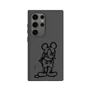 Galaxy S24 Ultra SolidSuit 黑 - 迪士尼-米奇 Mickey - 黑標款-米奇蠟筆風格