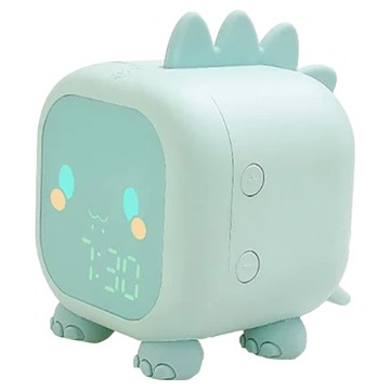 西格傢飾 智能恐龍LED小鬧鐘  翠綠色
