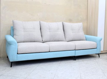 【歐風別館】卡達功能貓抓皮沙發--大三人座【基隆至台中免運費】