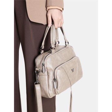 那馳枕頭包2025新款手提包女大容量多層包包休閑雙拉鏈單肩斜挎包