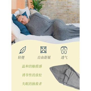 新款家居睡袋親子舒適休閑保暖移動睡衣艙家居服鯊魚睡袋旅行睡袋