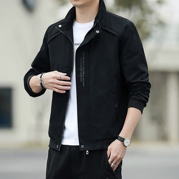 【Heart:W 新職人】現+預 休閒工裝立領帥氣潮牌男外套(棒球外套/休閒/立領)