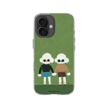 iPhone 16 Clear Case（相機按鈕） 透明 - Seungyoun Kim - 雙子狗狗