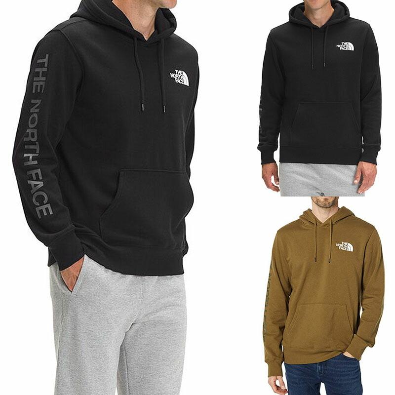 ノースフェイス パーカー 袖ロゴ メンズ プルオーバー S-XXL