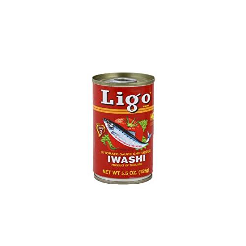 Ligo イワシのトマト煮 チリ 155g x 50缶防災 備蓄 保存食　いわし缶