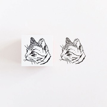 橡膠印章 虎斑貓