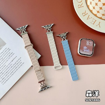ins 可愛舒適錶帶 矽膠磁吸錶帶 適用 Apple Watch S11 S10 9 8 7 SE45 46 42mm