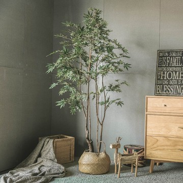 仿真植物假樹北歐風室內盆栽家居櫥窗造景大型裝飾綠楓樹落地綠植