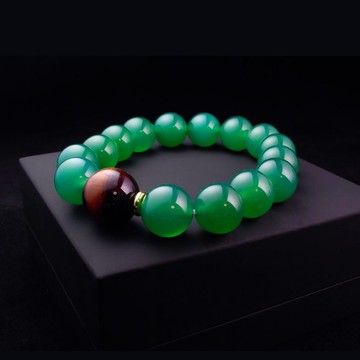 紅虎眼搭配綠瑪瑙 男手鏈 男手環 男手鏈 手鍊推薦 QBR-00074