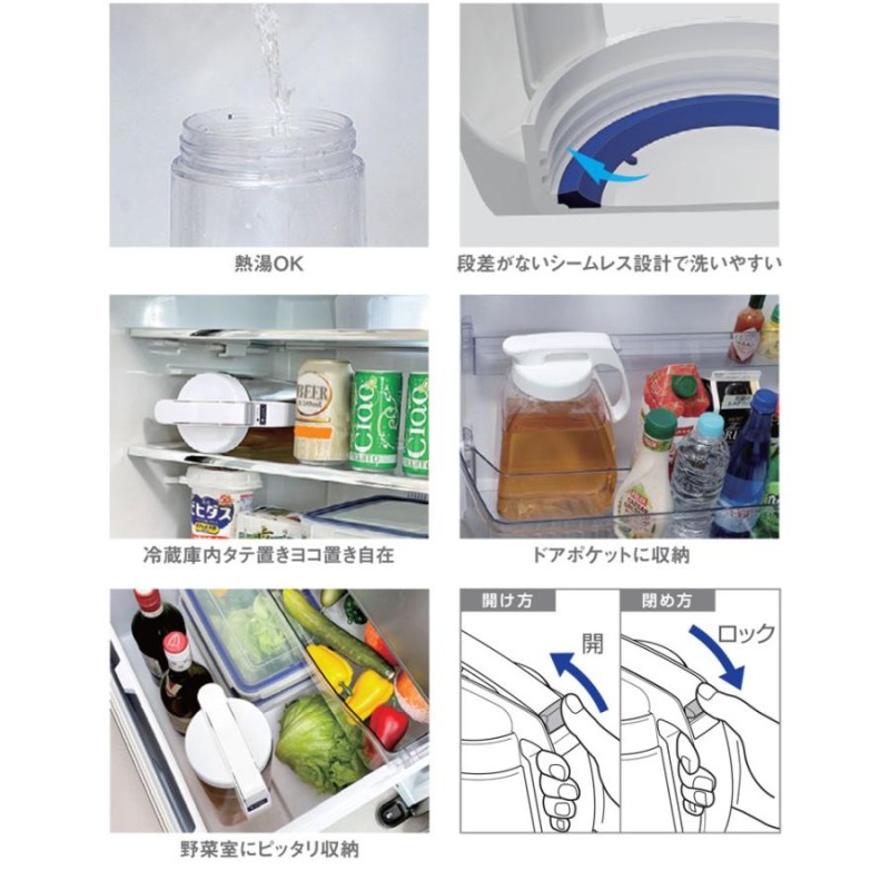 岩崎工業 タテヨコ シームレスピッチャー 2.1L ラストロウェア K-1286 