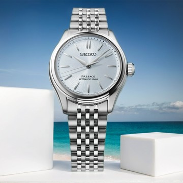 SEIKO 精工 Presage Classic Series 奄美大島絲織工藝機械錶 中性錶-36mm(SPB521J1/6R51-00D0B)