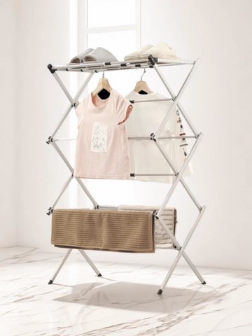 【台灣公司】創唯適折疊晾衣架落地室內陽臺家用臥室曬被子可伸縮晾衣桿曬衣架