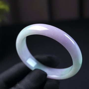 春帶彩翡翠平安鐲手鐲 | 17圍 | 天然緬甸玉翡翠A貨 | 送禮