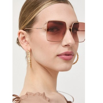 【BURBERRY 巴寶莉】方形金屬太陽眼鏡(BE3133-133713)