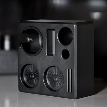 意式咖啡壓粉布粉器底座粉錘收納帶抽屜多功能手柄置物座通用工具