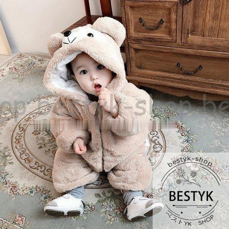 韓国子供服 出産祝い 男の子 女の子 冬 ベビー服 長袖 新生児 ロンパース 秋冬 足つき カバーオール 冬 着ぐるみ きぐるみ くま 80 90 100 110 1cm 通販 Lineポイント最大0 5 Get Lineショッピング