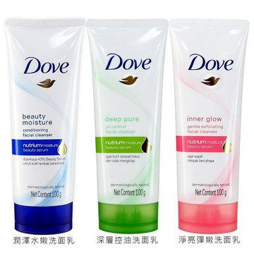 【日系報馬仔】Dove 多芬 潤澤水嫩／深層 控油 ／淨亮彈嫩 洗面乳 100g 溫和洗淨 洗臉 不緊繃 D501839