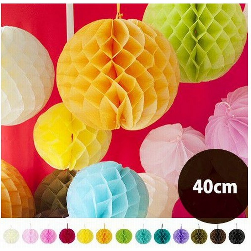 ペーパー ハニカム ボール Paper Honeycomb Ball 40cm ポンポン 装飾品 通販 Lineポイント最大0 5 Get Lineショッピング