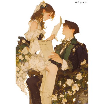 【2 月新品 3】07-113-0075 人物貼紙 兩人 奇幻風格