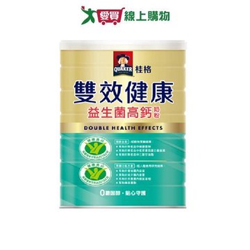 桂格雙效健康益生菌高鈣奶粉750g【愛買】