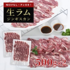 厚切り生ラムジンギスカン 1kg(500g×2)・ジンギスカンのたれ 160gセット