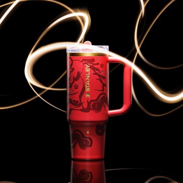 STANLEY 防漏吸管隨手杯 0.88L / 赤駒紅