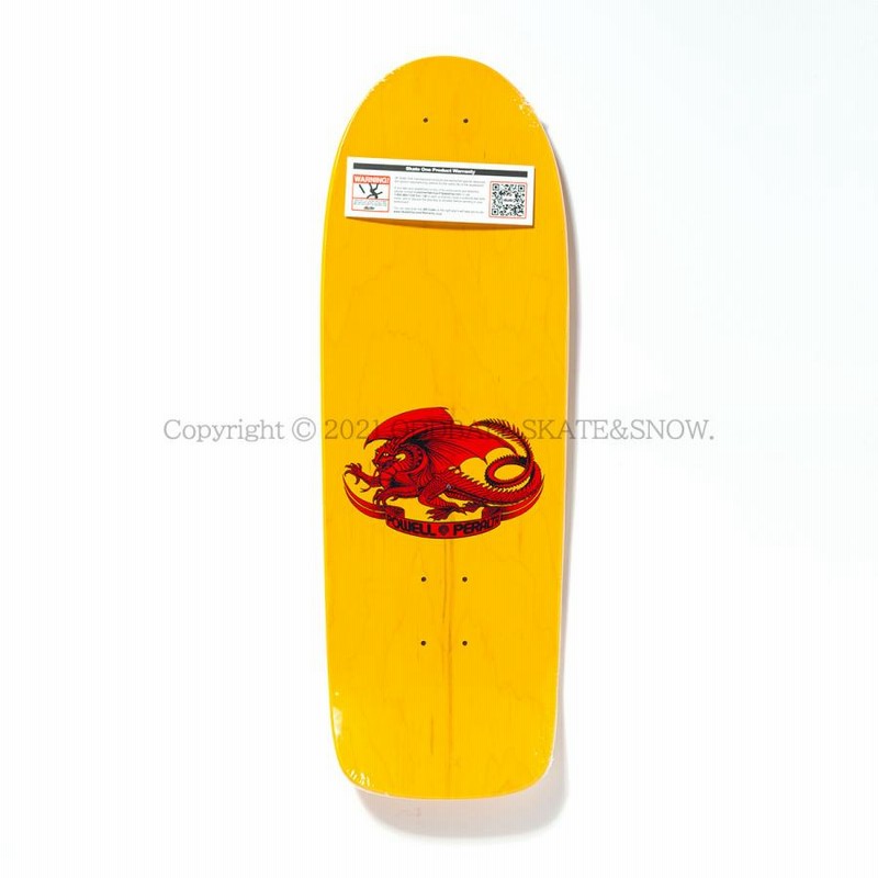 POWELL PERALTA 10インチ Ray Rodriguez Skull & Sword YELLOW 10.0