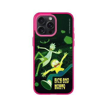iPhone 15 Pro Max Clear 粉漾桃 - 瑞克和莫蒂 Rick and Morty - 瑞克和莫蒂-多元宇宙