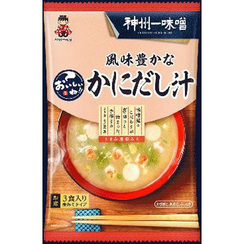 神州一 おいしいね!! 風味豊かなかにだし汁 3食×12入