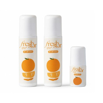 體香滾珠 【FreshStar】晚安體香柑橘滾珠 100ml*2+20ml