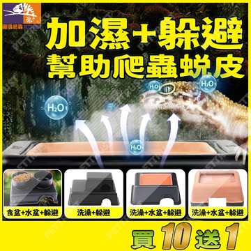 【台灣現貨】簡易型守宮屋 加濕洞穴 加濕躲避 爬蟲兩棲躲避屋 躲避洞 躲藏屋 棲息屋 洞穴 山洞 豹紋 蜥蜴 角蛙 蛇